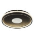 Shirley 40cm Integrated Led Semi Flush Ceiling Light Matt Black 2700-6500K-1