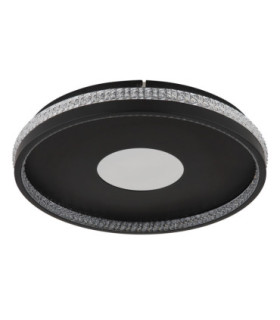 Shirley 40cm Integrated Led Semi Flush Ceiling Light Matt Black 2700-6500K-2