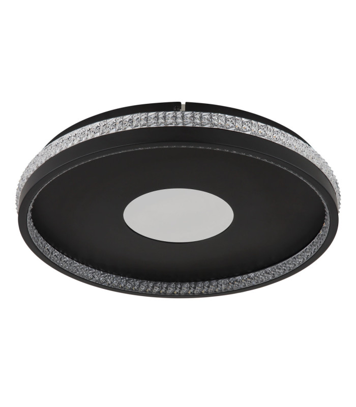 Shirley 40cm Integrated Led Semi Flush Ceiling Light Matt Black 2700-6500K-2