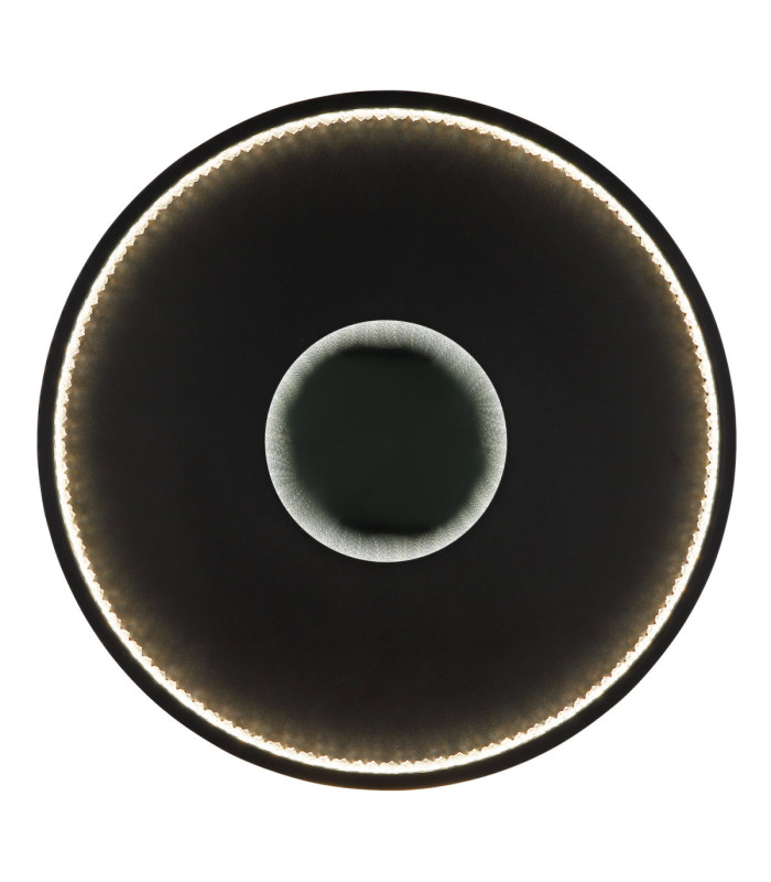 Shirley 40cm Integrated Led Semi Flush Ceiling Light Matt Black 2700-6500K-3