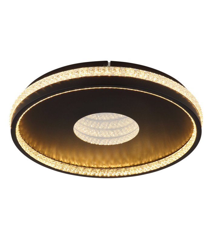 Shirley 40cm Integrated Led Semi Flush Ceiling Light Matt Black 2700-6500K-4