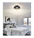 Shirley 40cm Integrated Led Semi Flush Ceiling Light Matt Black 2700-6500K-8