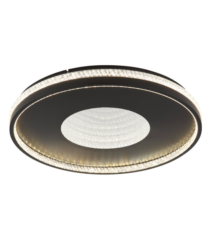 Shirley 50cm Integrated Led Semi Flush Ceiling Light Matt Black 2700-6500K-1
