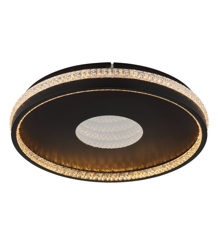 Shirley 40cm Integrated Led Semi Flush Ceiling Light Matt Black 2700-6500K-10