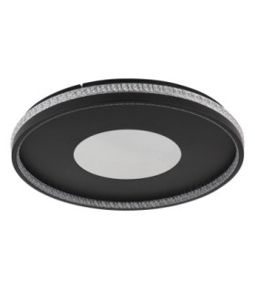 Shirley 50cm Integrated Led Semi Flush Ceiling Light Matt Black 2700-6500K-2