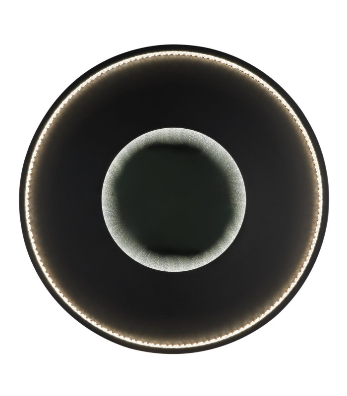 Shirley 50cm Integrated Led Semi Flush Ceiling Light Matt Black 2700-6500K-3