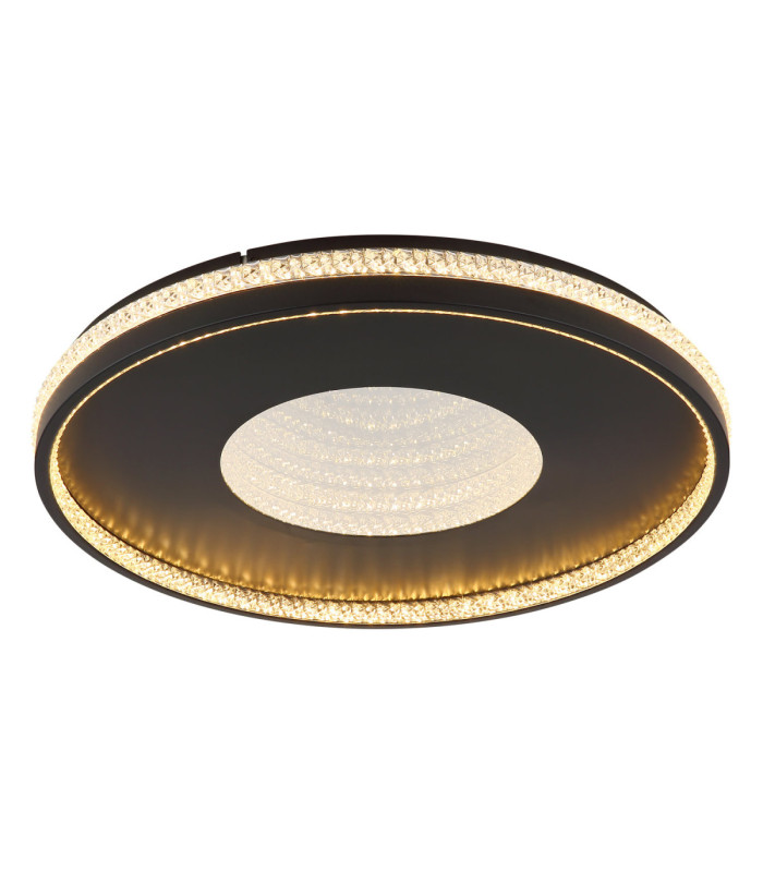 Shirley 50cm Integrated Led Semi Flush Ceiling Light Matt Black 2700-6500K-4