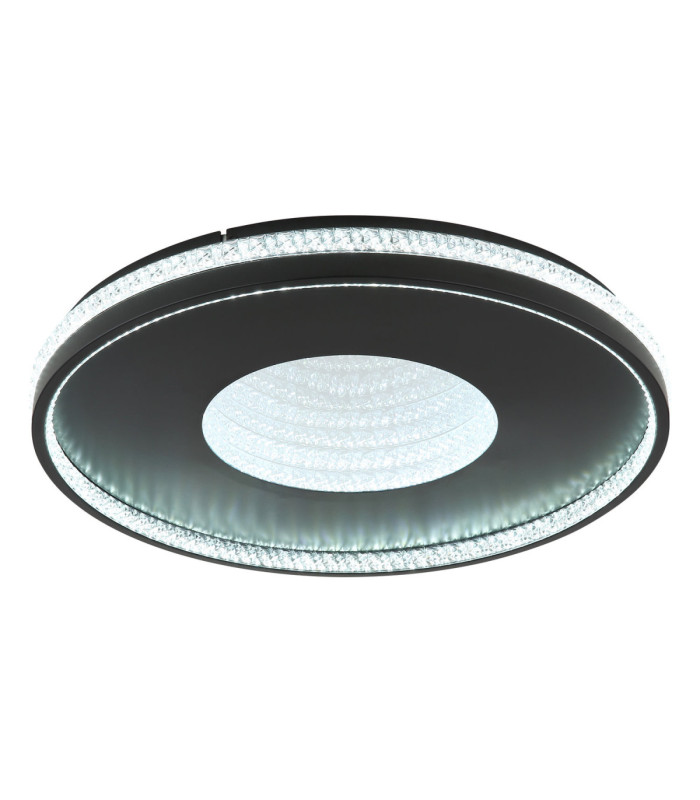Shirley 50cm Integrated Led Semi Flush Ceiling Light Matt Black 2700-6500K-5