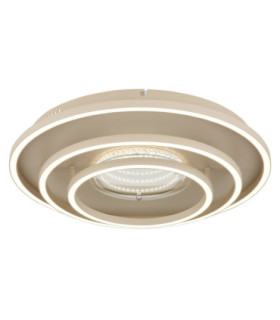 Lawanda Integrated Led Semi Flush Ceiling Light Matt Sand Colour 3000-4000-6000K-1