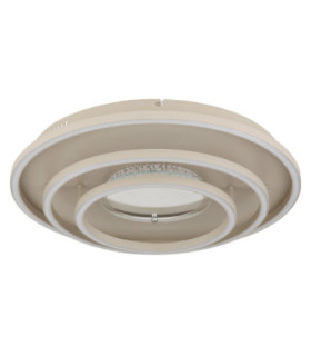 Lawanda Integrated Led Semi Flush Ceiling Light Matt Sand Colour 3000-4000-6000K-2