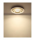 Lawanda Integrated Led Semi Flush Ceiling Light Matt Sand Colour 3000-4000-6000K-6