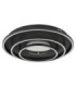Lawanda Integrated Led Semi Flush Ceiling Light Matt Black 3000-4000-6000K-2