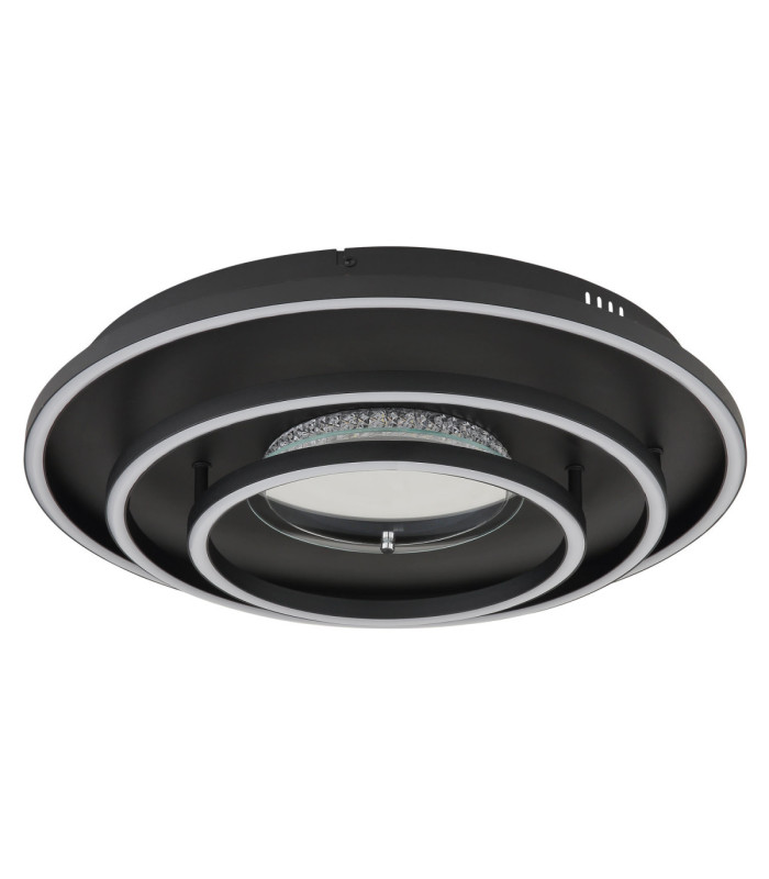 Lawanda Integrated Led Semi Flush Ceiling Light Matt Black 3000-4000-6000K-2