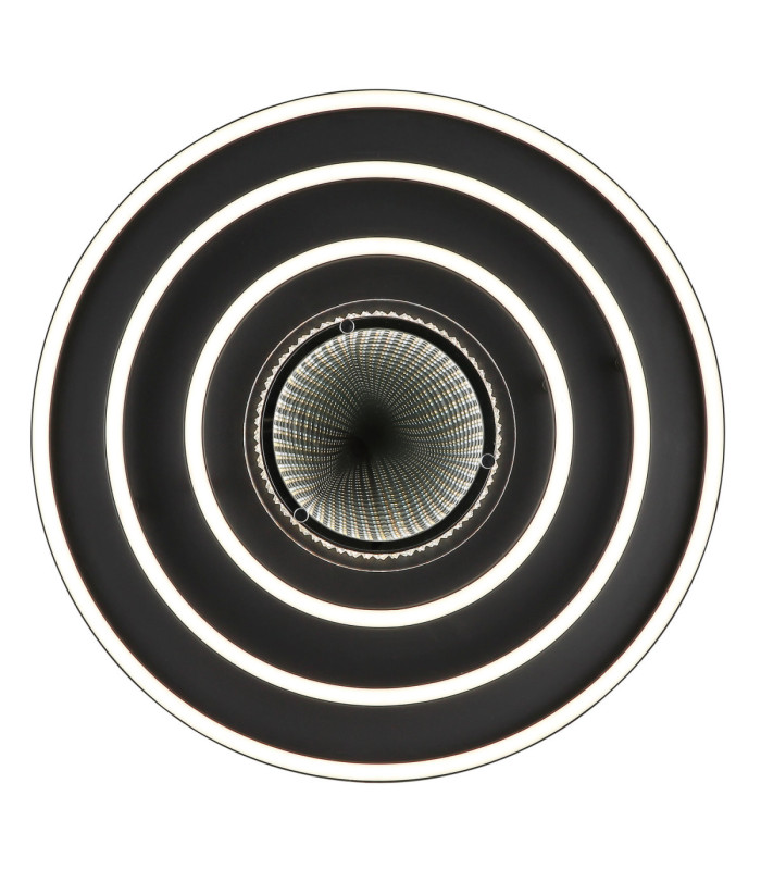 Lawanda Integrated Led Semi Flush Ceiling Light Matt Black 3000-4000-6000K-3