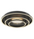 Lawanda Integrated Led Semi Flush Ceiling Light Matt Black 3000-4000-6000K-4