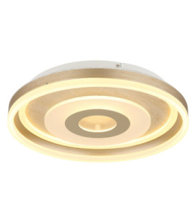 Cardenas 40cm Integrated Led Semi Flush Ceiling Light Matt Champagne Colour 3000K-1