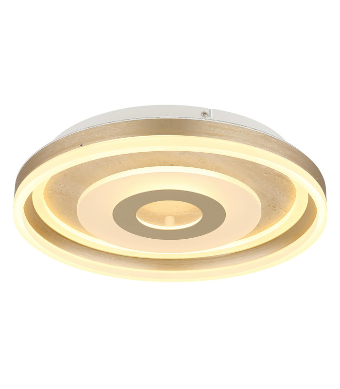 Cardenas 40cm Integrated Led Semi Flush Ceiling Light Matt Champagne Colour 3000K-1