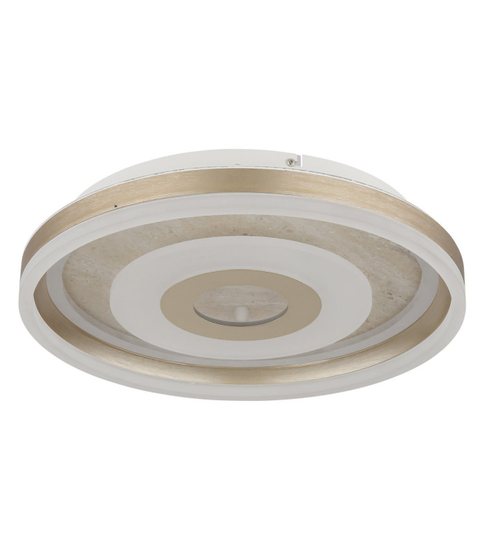 Cardenas 40cm Integrated Led Semi Flush Ceiling Light Matt Champagne Colour 3000K-2