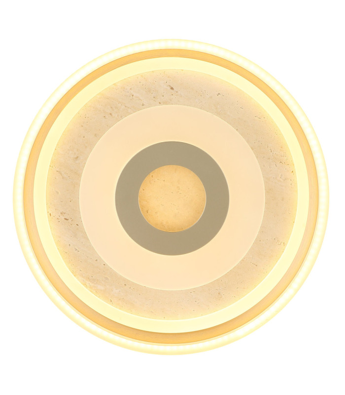 Cardenas 40cm Integrated Led Semi Flush Ceiling Light Matt Champagne Colour 3000K-3