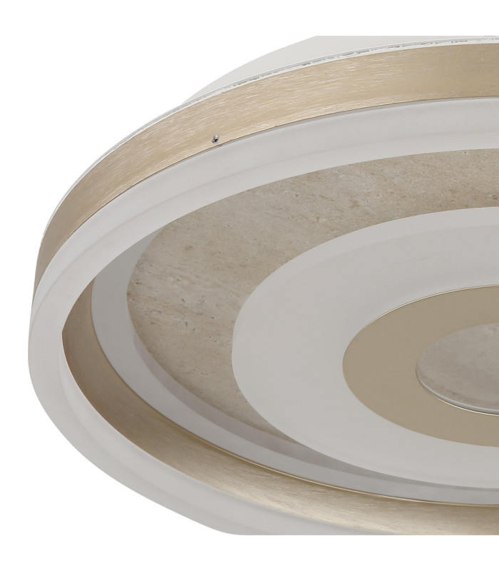 Cardenas 40cm Integrated Led Semi Flush Ceiling Light Matt Champagne Colour 3000K-4