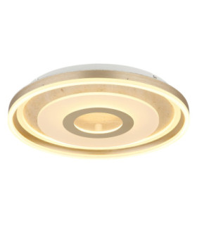 Cardenas 50cm Integrated Led Semi Flush Ceiling Light Matt Champagne Colour 3000K-1
