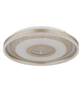 Cardenas 50cm Integrated Led Semi Flush Ceiling Light Matt Champagne Colour 3000K-2