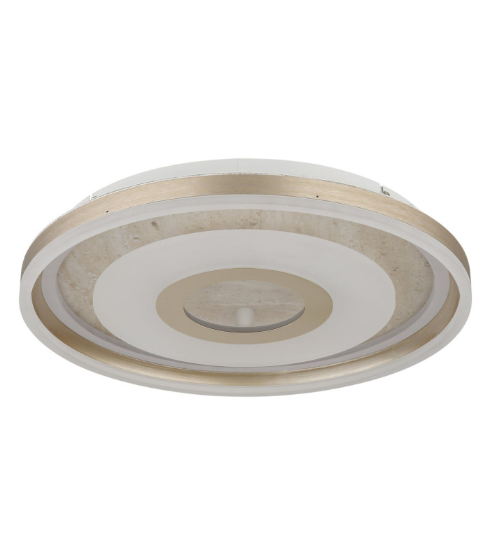Cardenas 50cm Integrated Led Semi Flush Ceiling Light Matt Champagne Colour 3000K-2