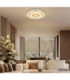 Cardenas 50cm Integrated Led Semi Flush Ceiling Light Matt Champagne Colour 3000K-5