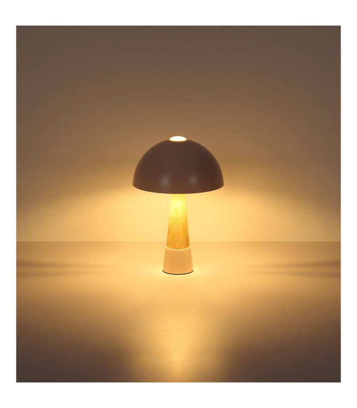 Paulin Table Lamp Matt Champagne Colour  1x E27-6
