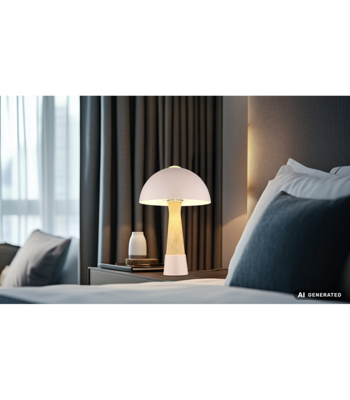 Paulin Table Lamp Matt Champagne Colour  1x E27-8