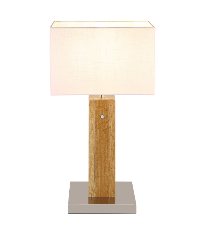 Forest Table Lamp With Shade Matt Grey 2x E27-3