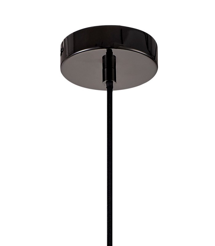 Large Caged Ceiling Pendant, 1 x E27, Black Nickel - 4