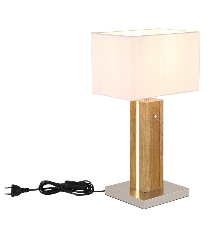 Forest Table Lamp With Shade Matt Grey 2x E27-8
