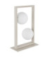 Nanda Globe Table Lamp Matt Sand Colour  2x G9-2