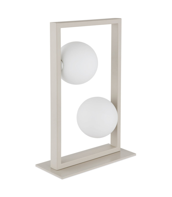 Nanda Globe Table Lamp Matt Sand Colour  2x G9-2