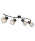 Priska Ceiling Spotlight Bar Black 4x E27-1