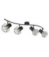 Priska Ceiling Spotlight Bar Black 4x E27-2
