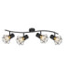 Priska Ceiling Spotlight Bar Black 4x E27-3