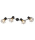 Priska Ceiling Spotlight Bar Black 4x E27-4