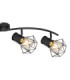 Priska Ceiling Spotlight Bar Black 4x E27-5