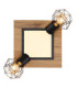 Priska Twin Ceiling Spotlight Matt Black 3x Integrated LED E27 3000K-4