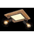 Priska Twin Ceiling Spotlight Matt Black 3x Integrated LED E27 3000K-6