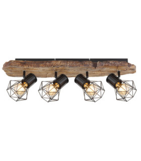 Priska Bar Ceiling Spotlight Bar Black 4x E27-2