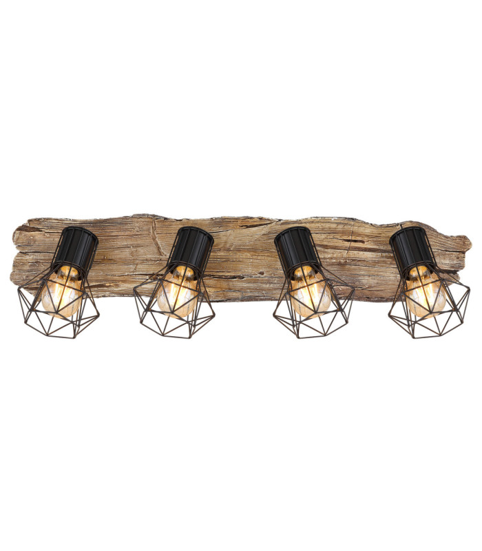 Priska Bar Ceiling Spotlight Bar Black 4x E27-3