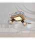 Priska Twin Ceiling Spotlight Matt Black 3x Integrated LED E27 3000K-15