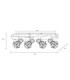 Priska Bar Ceiling Spotlight Bar Black 4x E27-8