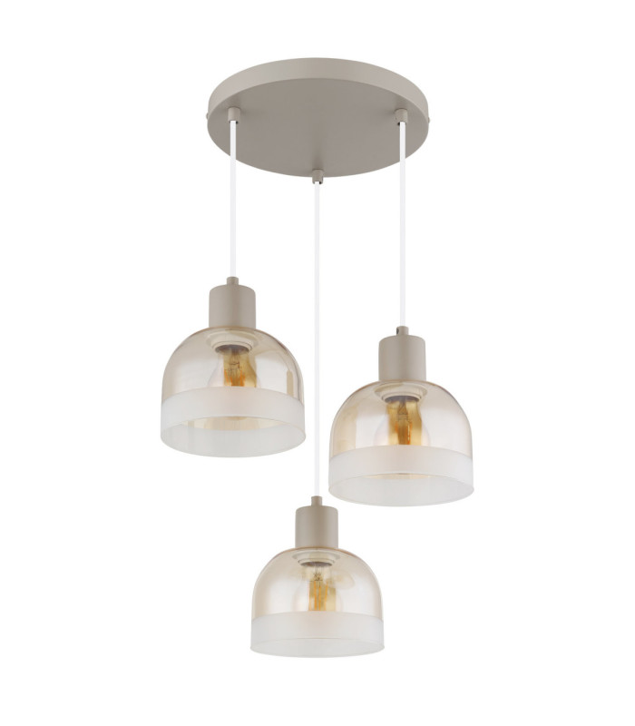 Kairo Cluster Pendant Ceiling Light Matt Sand Colour  3x E27-2