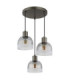 Kairo Cluster Pendant Ceiling Light Matt Gunmetal 3x E27-2