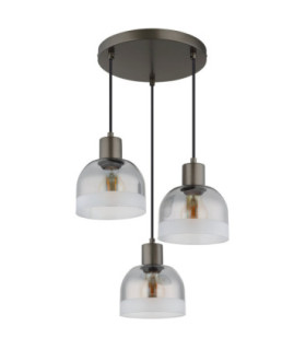 Kairo Cluster Pendant Ceiling Light Matt Gunmetal 3x E27-2