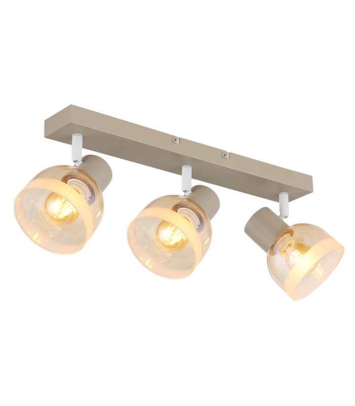 Kairo Ceiling Spotlight Bar Matt Sand Colour  3x E14-1